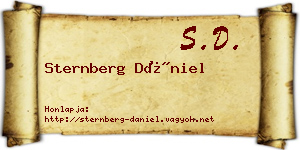 Sternberg Dániel névjegykártya